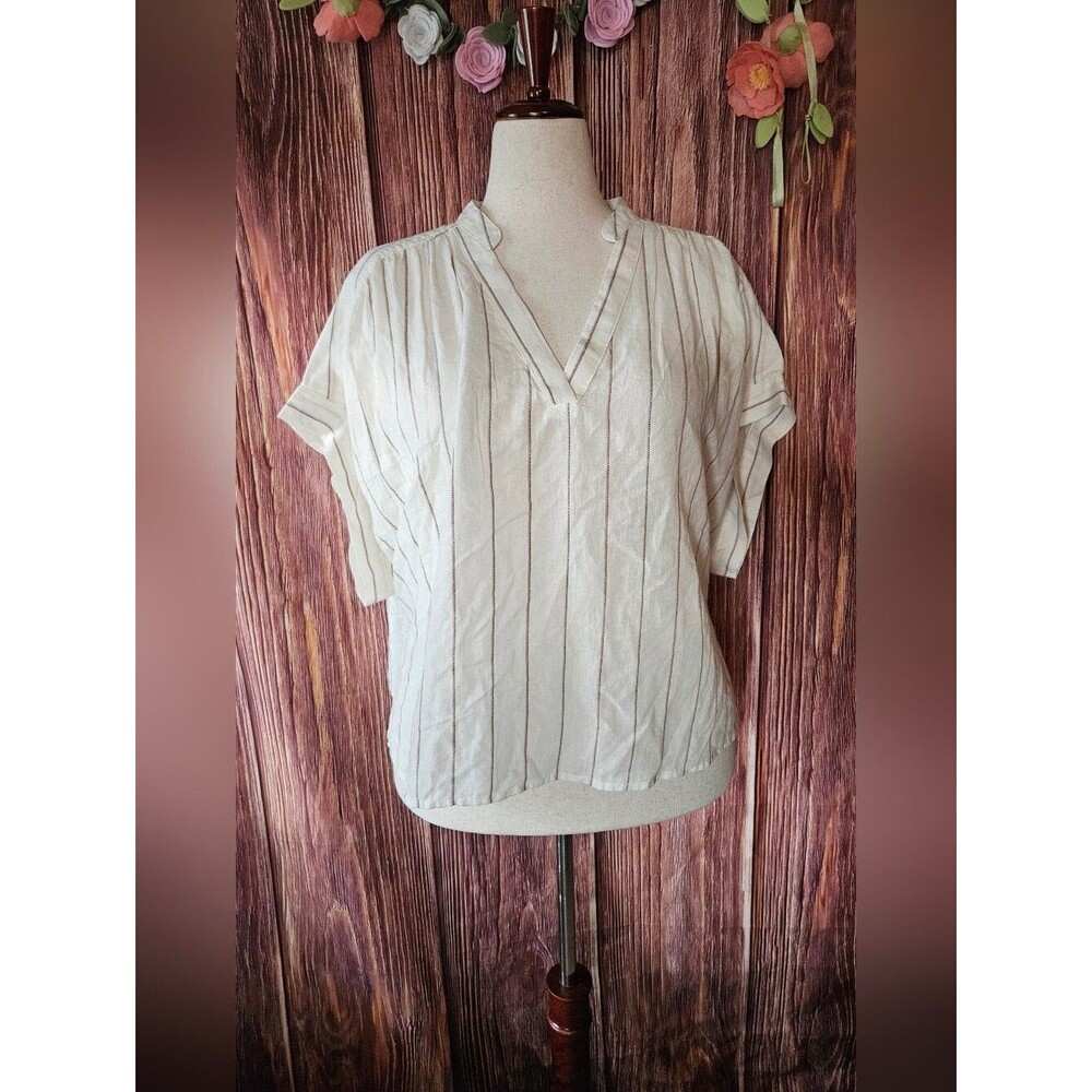 NWT A.n.a Linen Blend Camp Shirt Size XXL